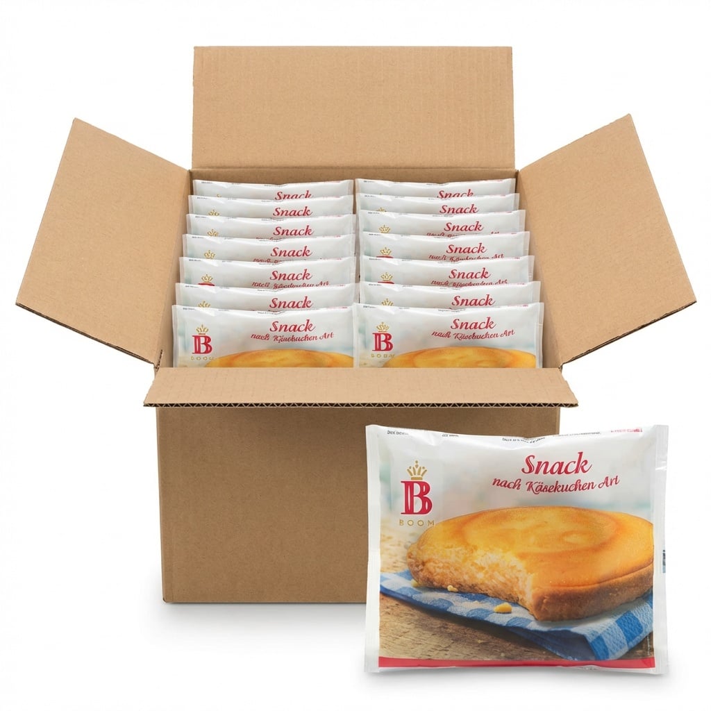 16x Boom Kuchensnack nach Käsekuchen Art á 75g = 1200g MHD 10.08.26