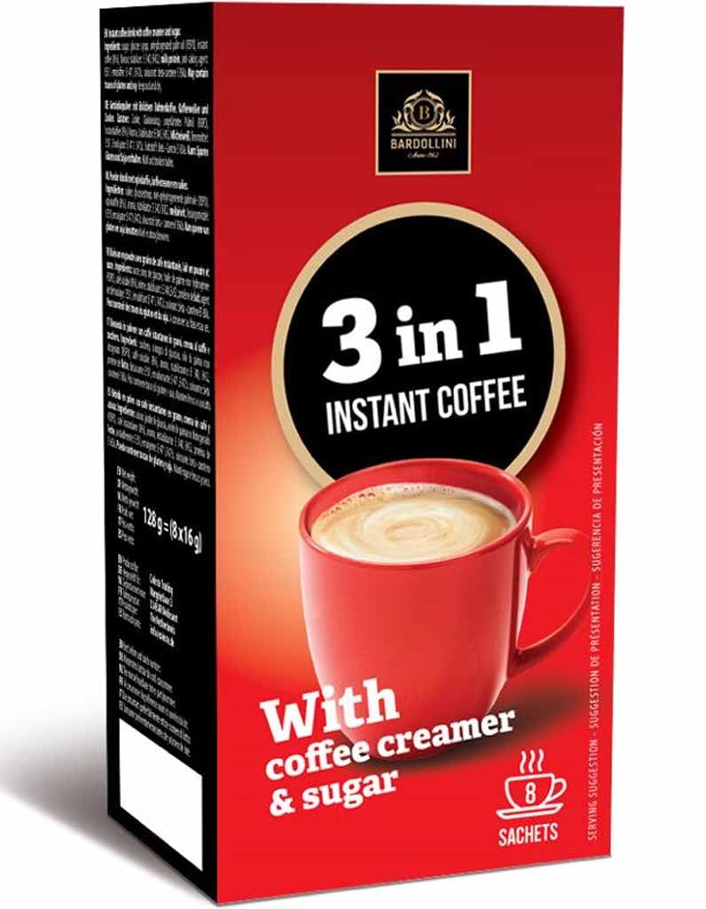 Bardollini Kaffeesticks 3in1 8er 128g MHD 05.11.27