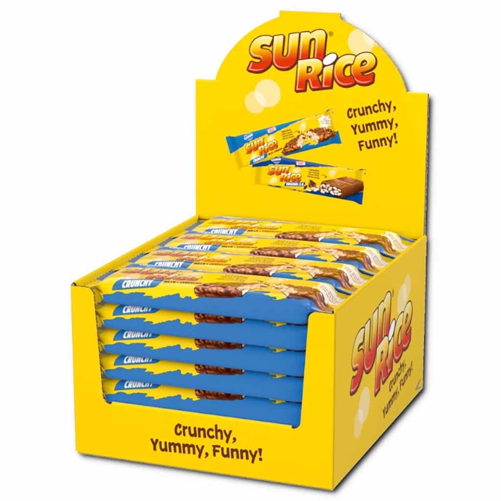 24X Sun Rice ChoViva Crunchy Milch Riegel à 40g = 960g MHD 31.12.26