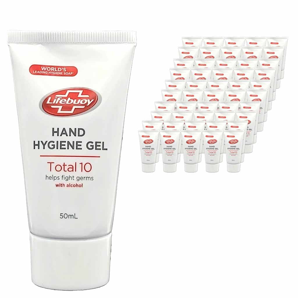 50 x Hand Hygiene Gel 50ml TUBE mit Alkohol für Reisen