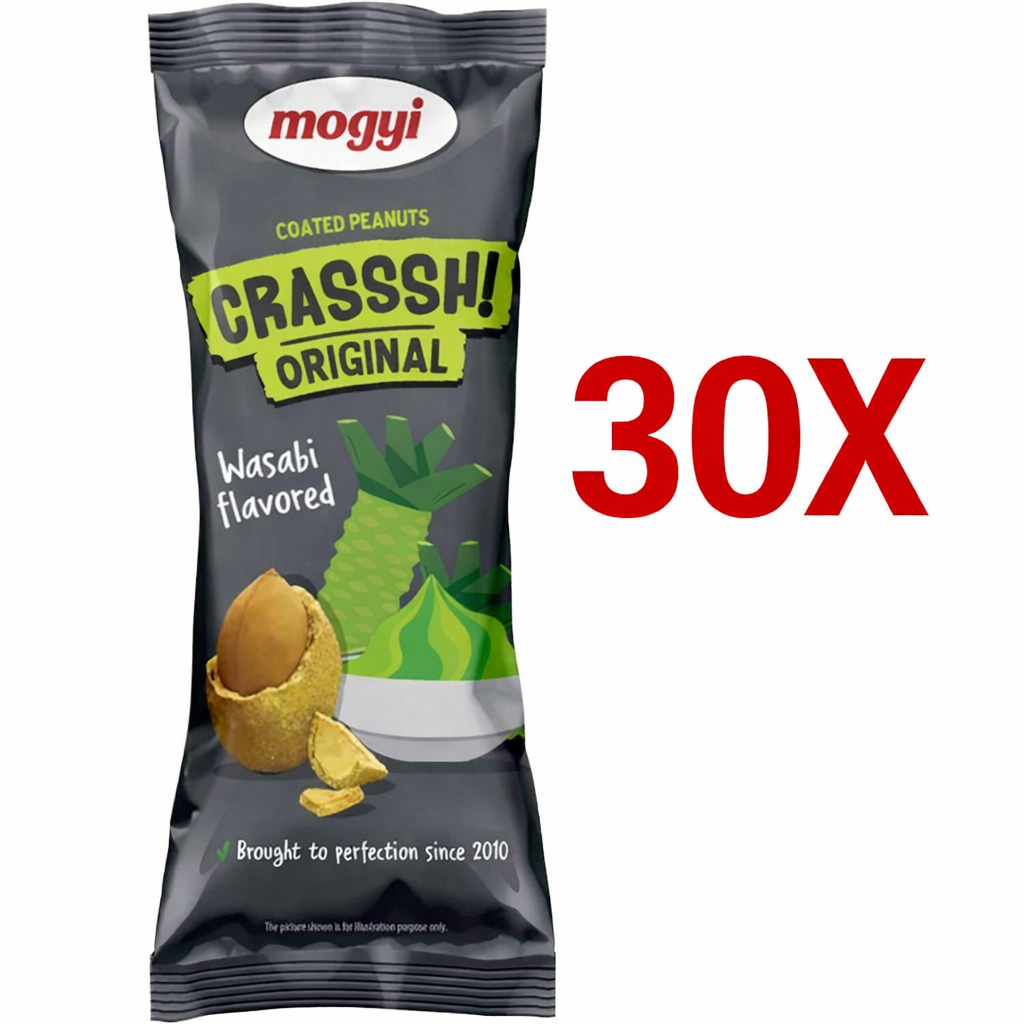 30x 60g Mogyi Wasabi Erdnüsse MHD 29.04.27
