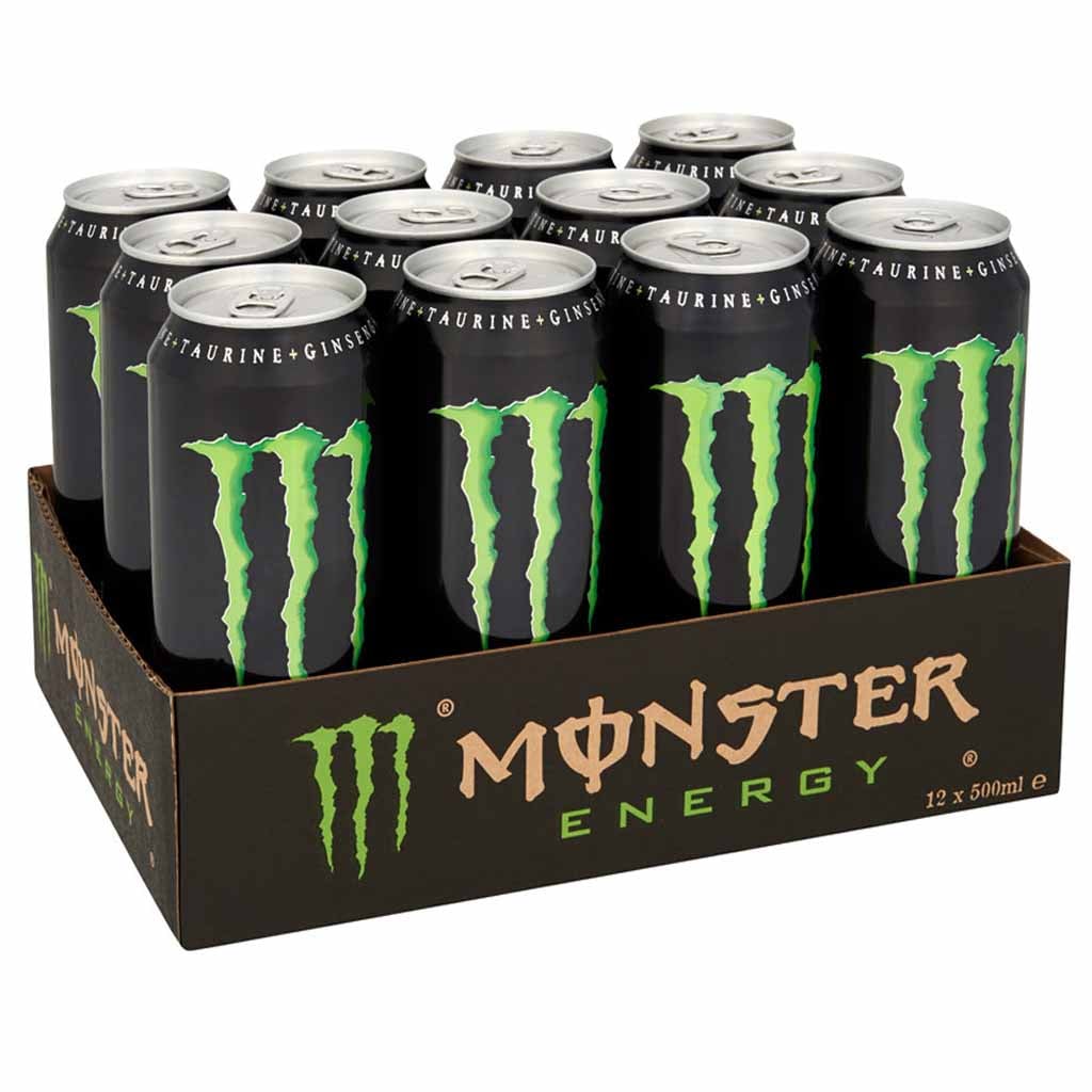 12x Monster Energy Drink DOSE á 500ml=6L MHD 30.03.28