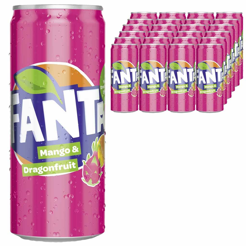 24x Fanta Mango & Dragonfuit Dose á 0,33L=7,92L MHD 31.03.27
