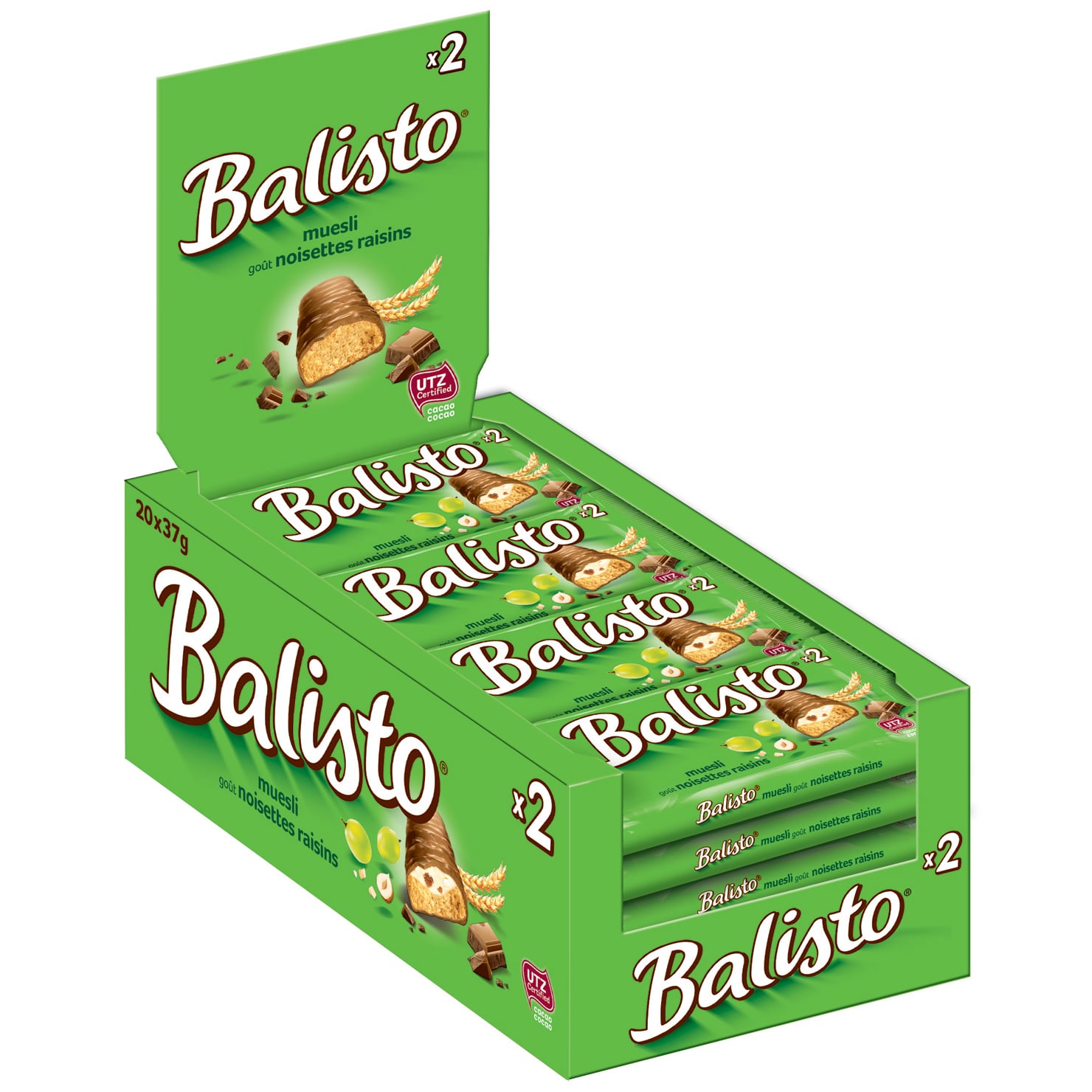 Balisto Müsli Doppelriegel 20x 37g=740g MHD 15.11.26